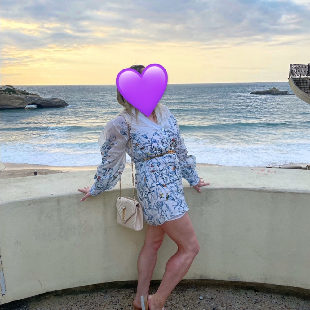 Banana Republic Botanical Rami Popover Dress